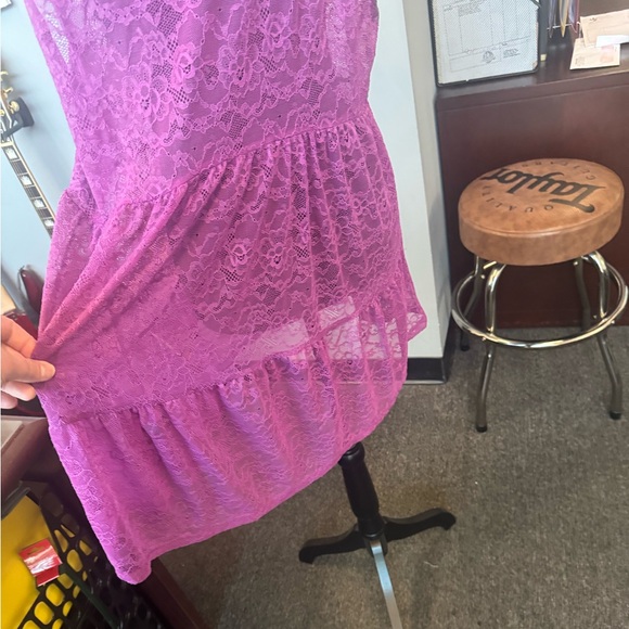 Purple lace babydoll top from Torrid - Picture 6 of 7